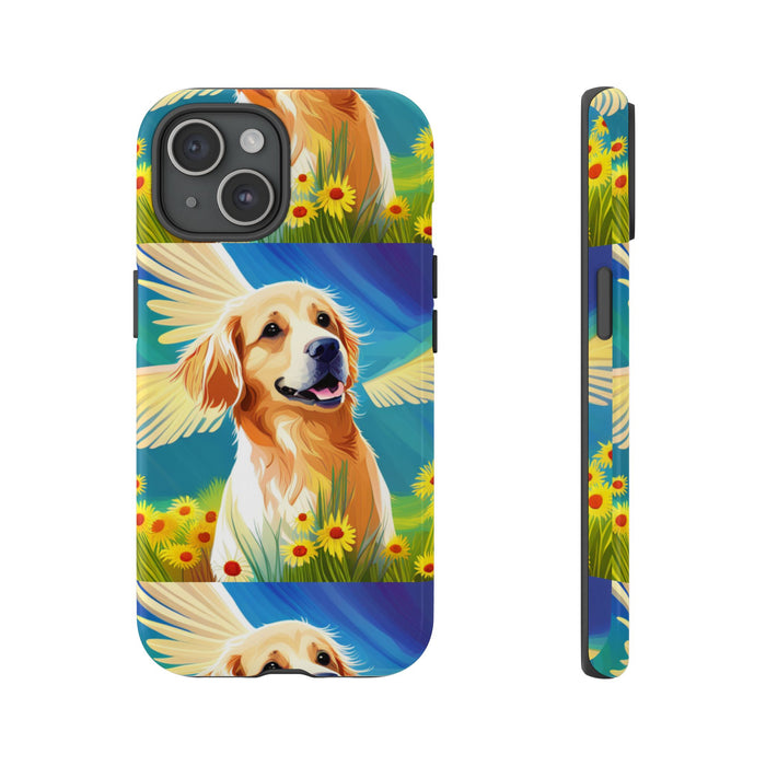 Tough Cases Golden Retriever with Wings Phone case
