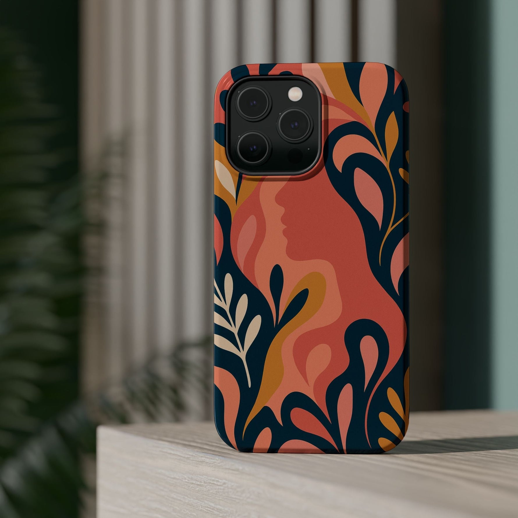 Floral Feminine Abstract MagSafe Impact-Resistant iPhone Case  Shamo's