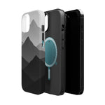 Monochrome Mountain Design iPhone Case | MagSafe  Shamo's
