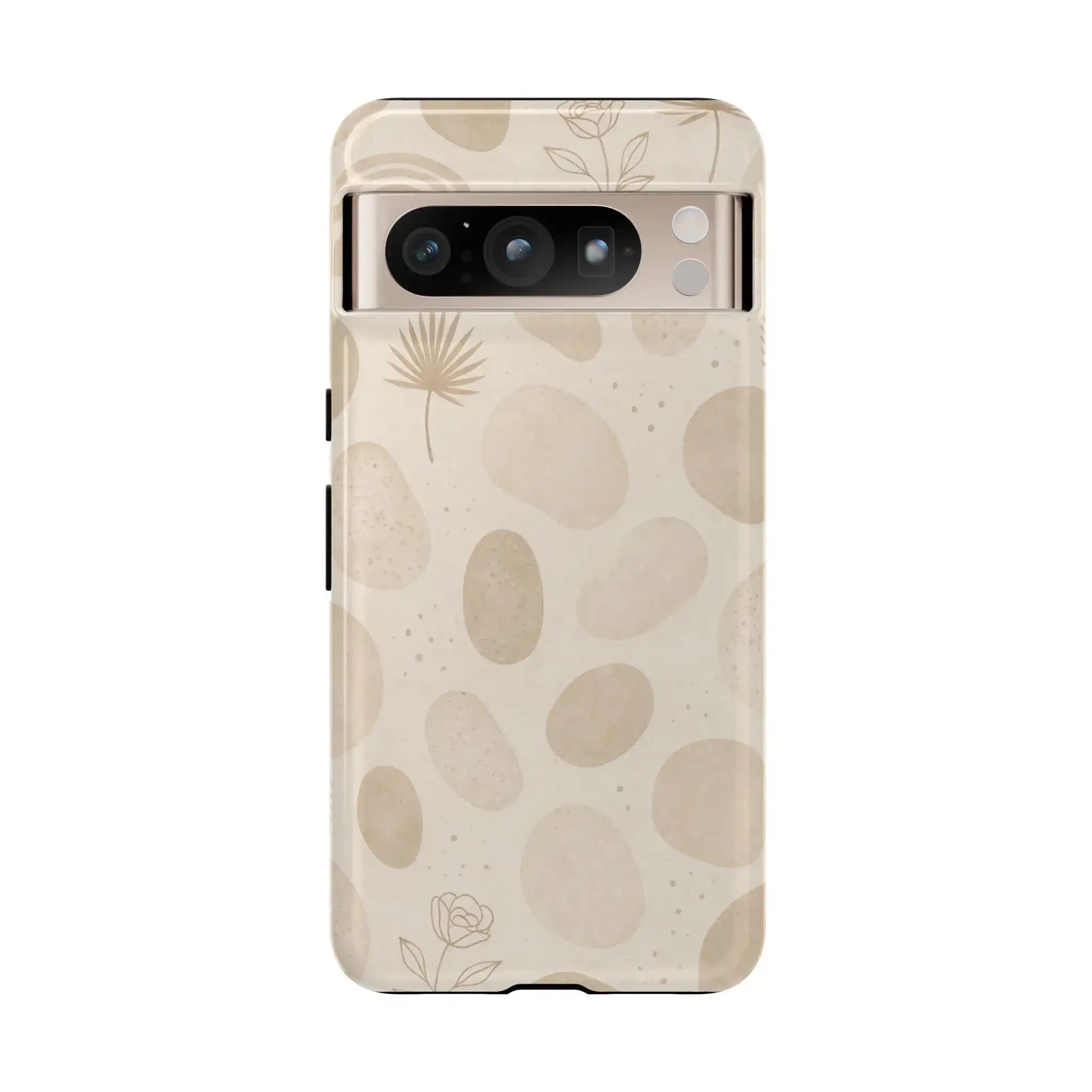 Neutral Pebble Pattern Tough iPhone Case  Shamo's Google Pixel 8 Pro / Glossy