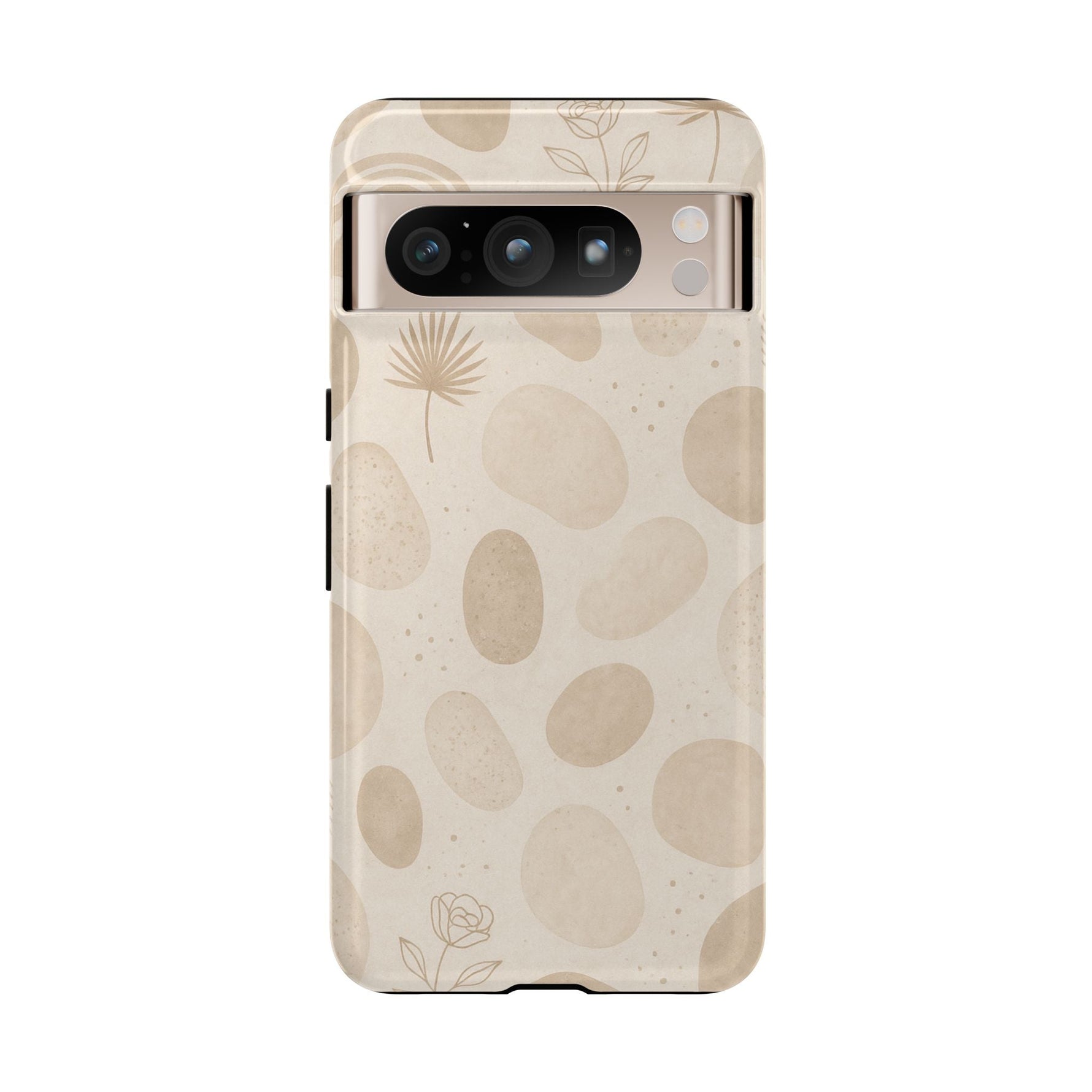 Neutral Pebble Pattern Tough iPhone Case  Shamo's Google Pixel 8 Pro / Glossy