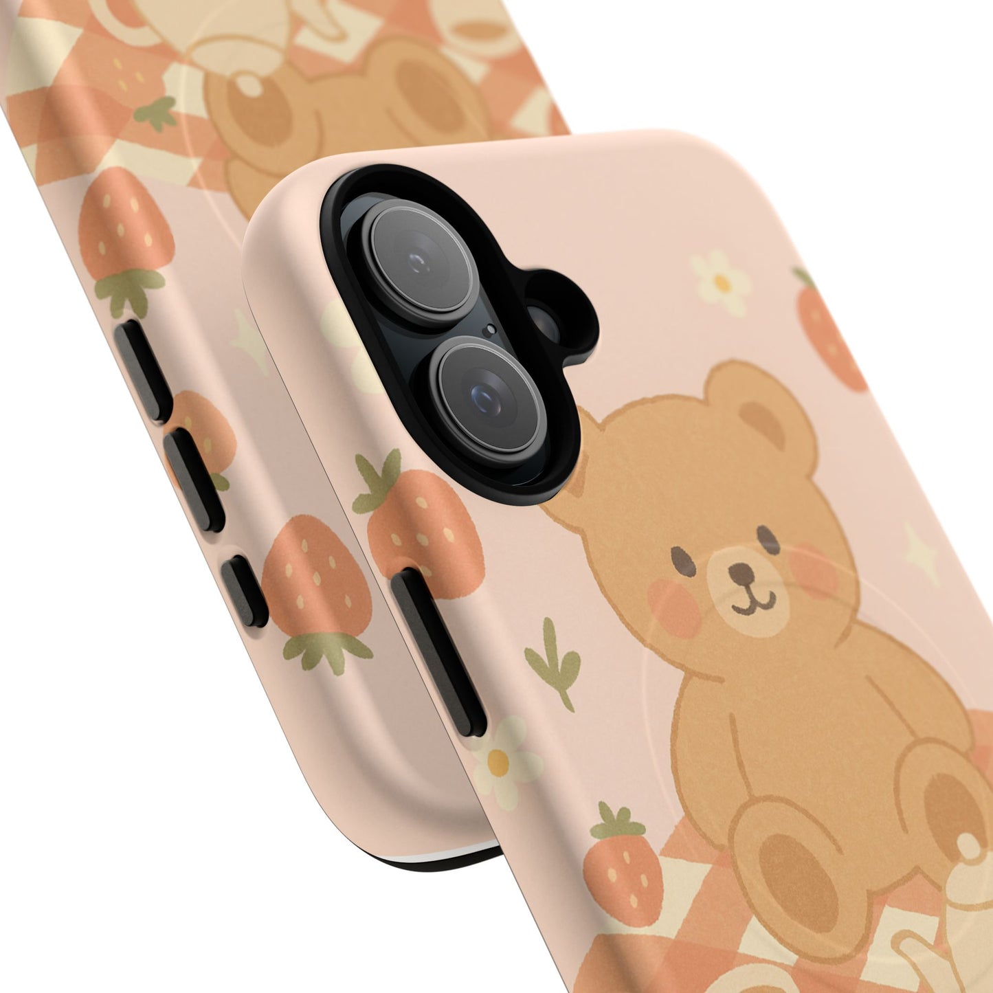 Blossom Bear Picnic iPhone Case with MagSafe