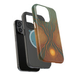 Abstract Tree of Life Design Golden Origin iPhone Case | MagSafe Compatible  Shamo's