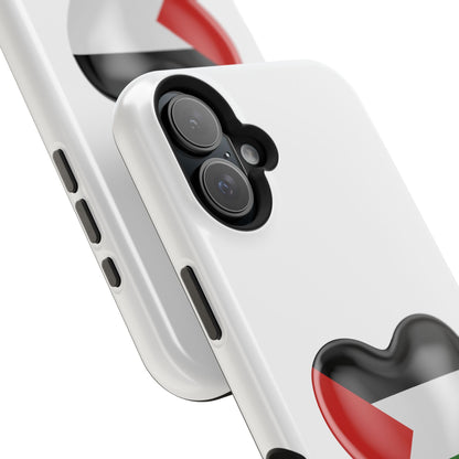 MagSafe Tough Cases with Palestinian flag in heart shape