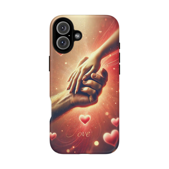 Magnetic Phone Case - Hands in Love Design - Compatible with MagSafe