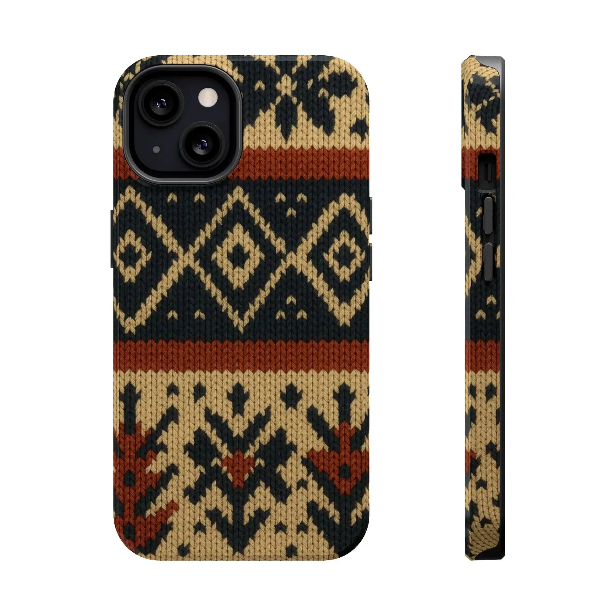 Nordic Knit Pattern MagSafe Impact-Resistant iPhone Case  Shamo's iPhone 13 / Glossy