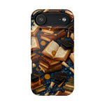 Vintage Books & Graduation Caps MagSafe Phone Case, Impact-Resistant Graduation Gift - iPhone 17 Air / Glossy - Shamo's