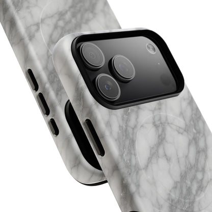 Silver Mist Marble iPhone Case with MagSafe