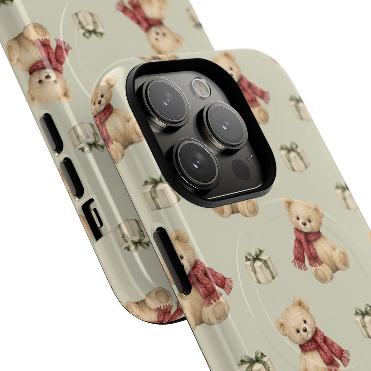 Teddy Bear on Holidays iPhone Magnetic Case with MagSafe