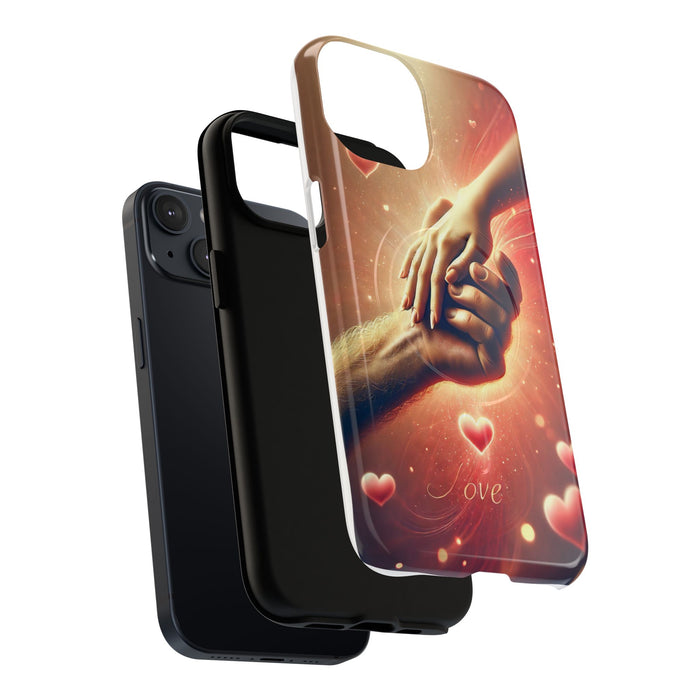 Magnetic Phone Case - Hands in Love Design - Compatible with MagSafe