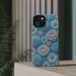 Frozen Floral Rose & Daisy Impact iPhone Case | MagSafe compatible  Shamo's