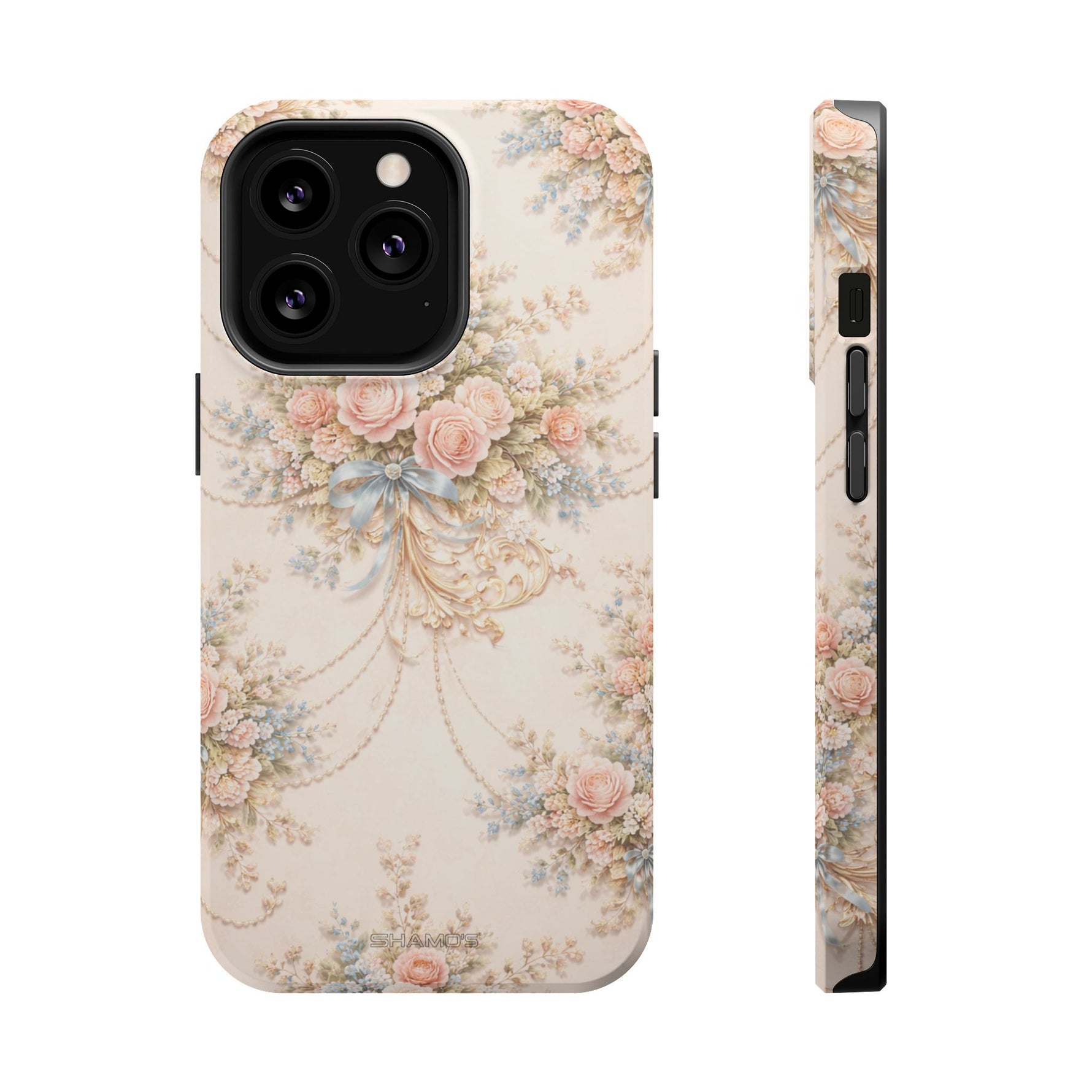 Floral Vintage Rose Phone Case, MagSafe Impact-Resistant - iPhone 13 Pro / Matte - Shamo's