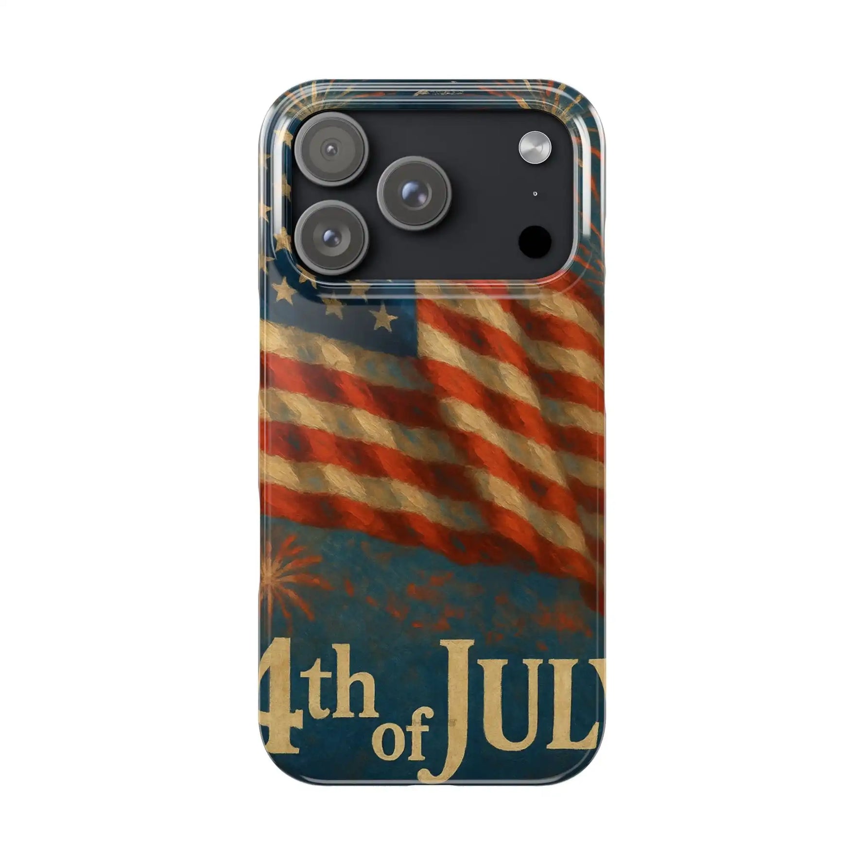 Fundas delgadas para teléfono con la inscripción 4 de julio para iPhone 17 y más