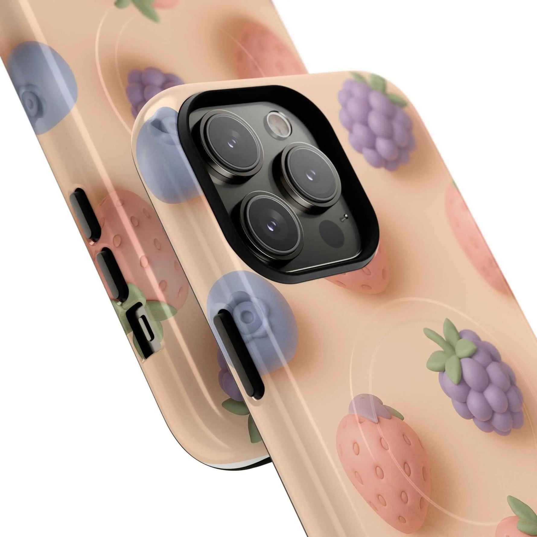 Fruitful 3D Strawberries Berries Tough Magnetic MagSafe Phone Case
