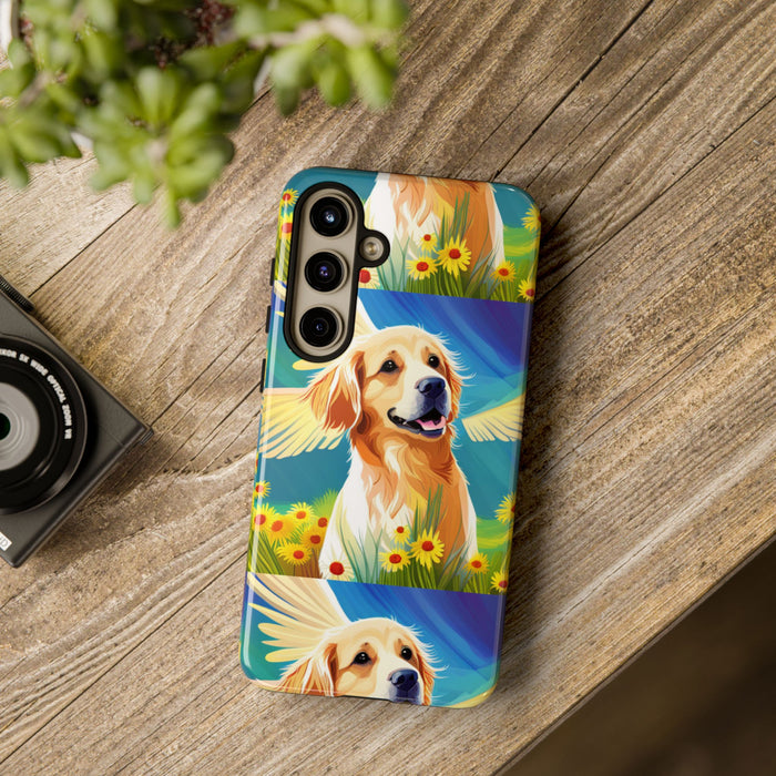 Tough Cases Golden Retriever with Wings Phone case