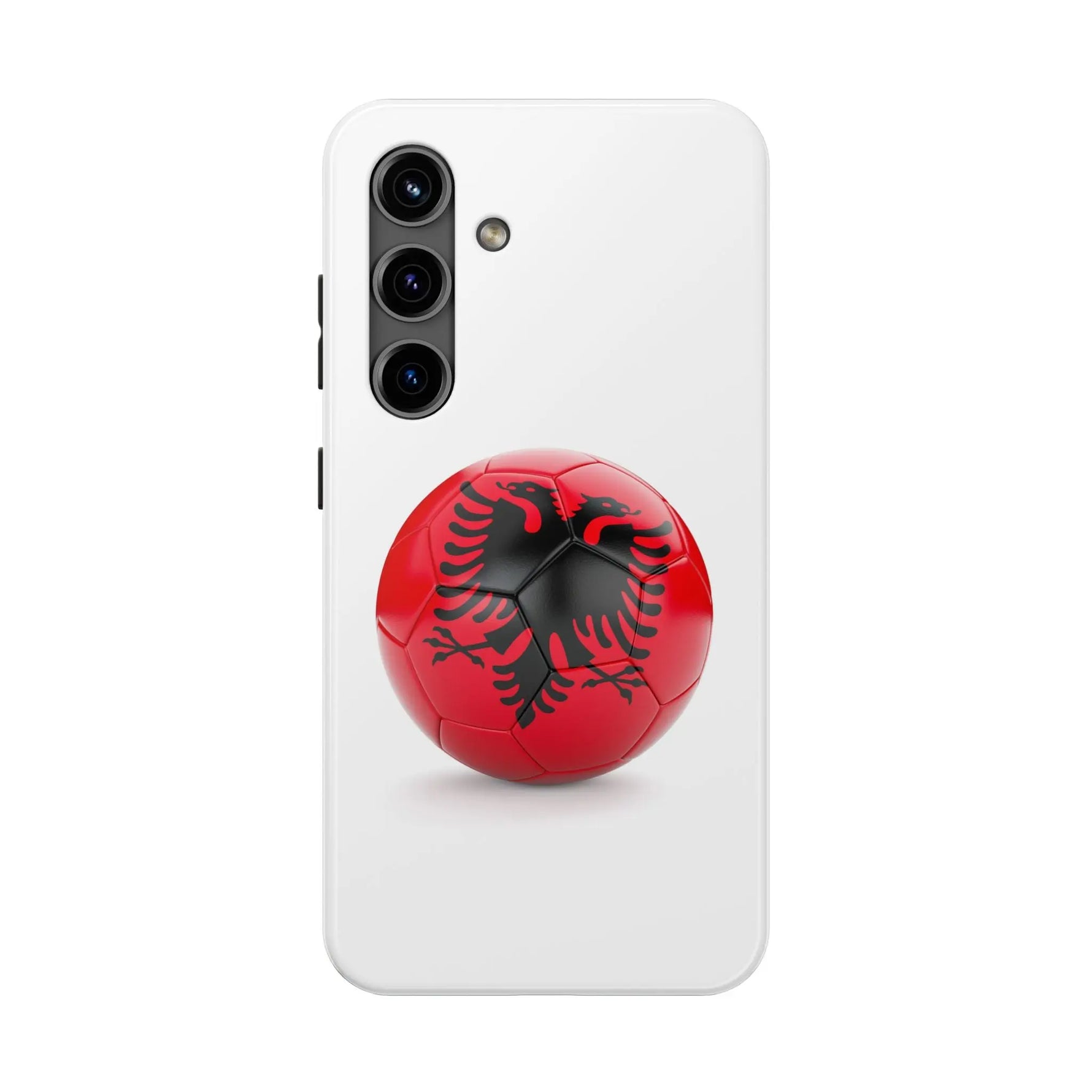 Tough Phone Cases with Albanian soccer flag - Shamo's