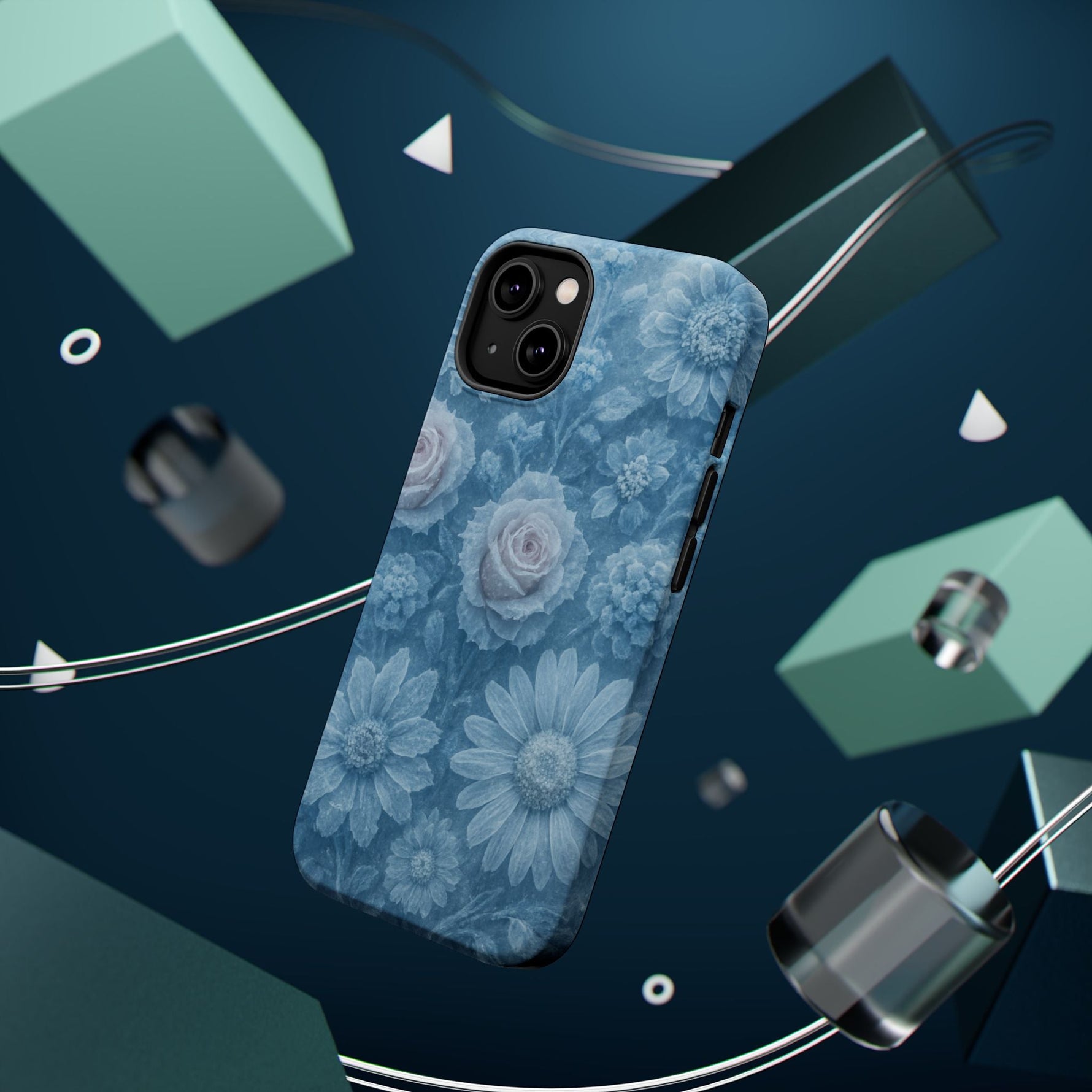 Frozen Beauty Floral Rose iPhone Case | MagSafe compatible  Shamo's