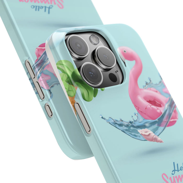 Slim Phone Cases with Hello Summer design