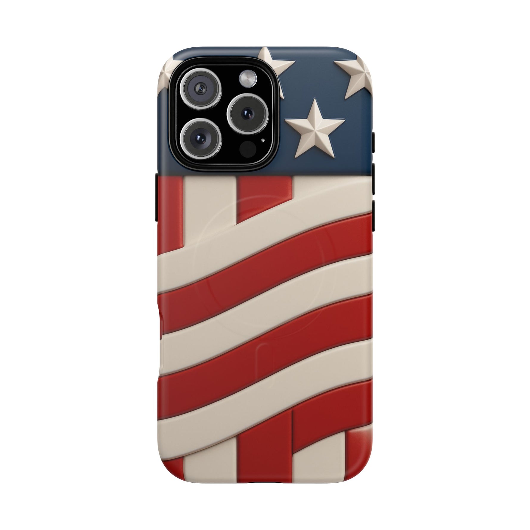 Patriotic iPhone Cases - MagSafe Tough American Flag Design - Shamo's