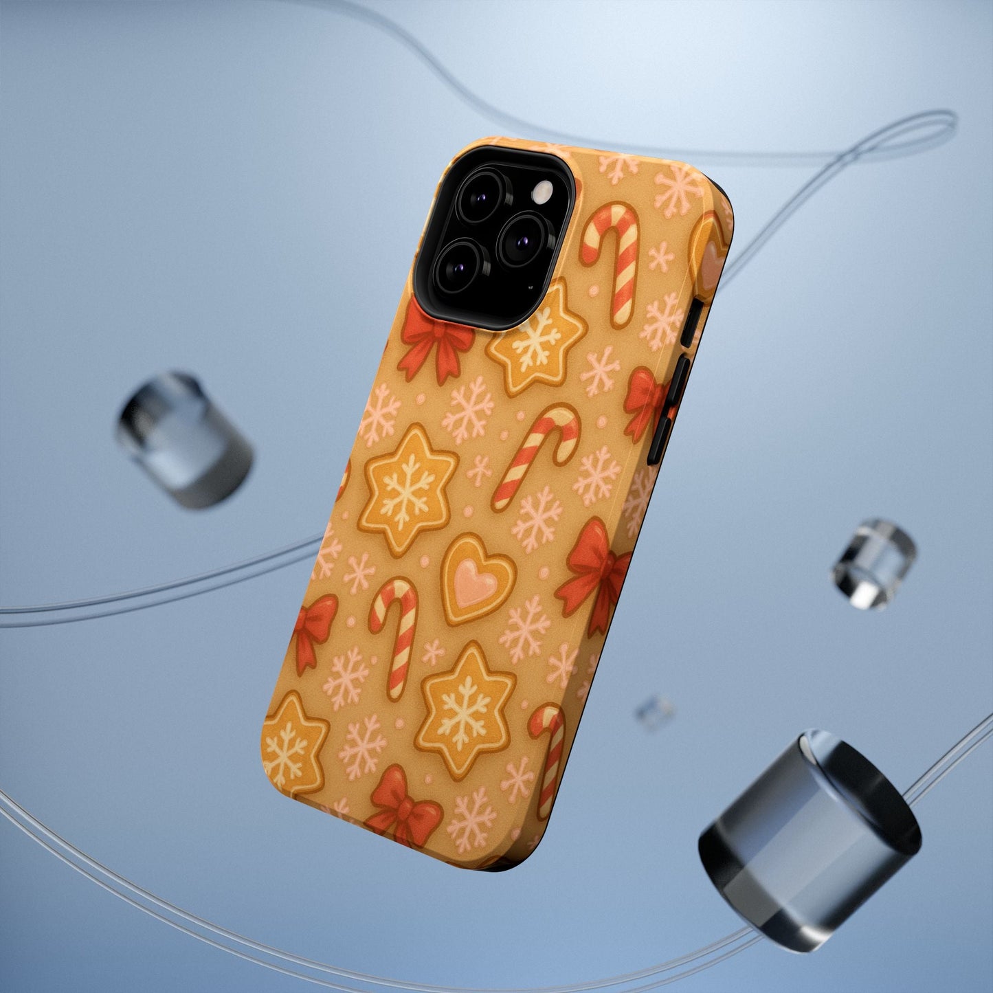 Candy Cane & Gingerbread Holiday iPhone Case — Impact-Resistant