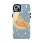 Sleepy Teddy Bear & Stars iPhone Case with MagSafe - Shamo's