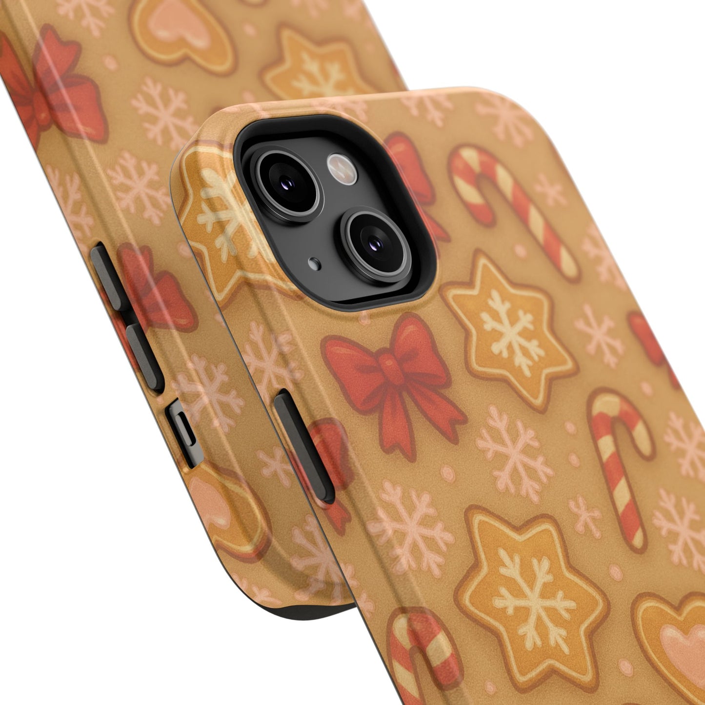 Candy Cane & Gingerbread Holiday iPhone Case — Impact-Resistant
