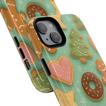 Holiday Cookie Pattern iPhone Case — MagSafe compatible