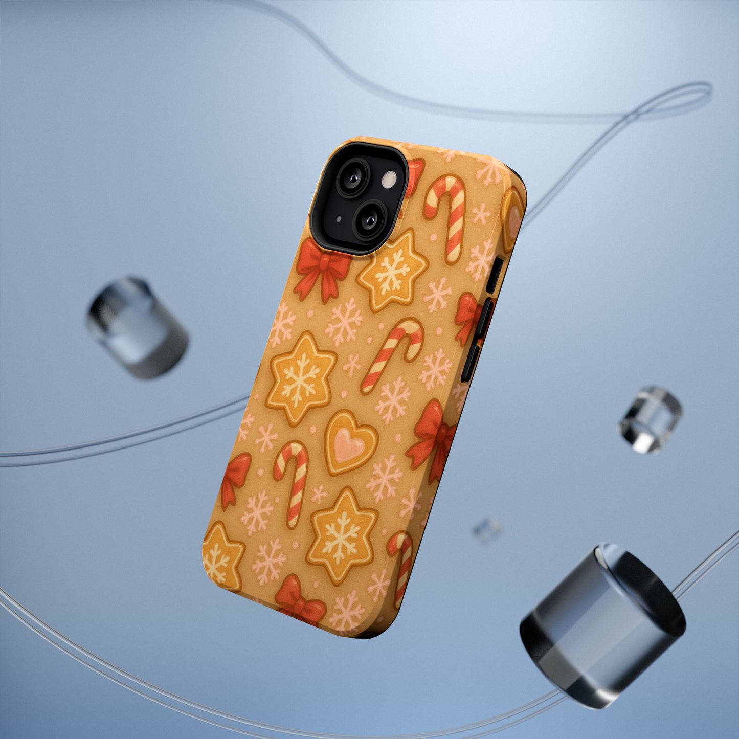 Candy Cane & Gingerbread Holiday iPhone Case — Impact-Resistant