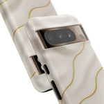 Elegant Gold Wave Tough iPhone Case  Shamo's