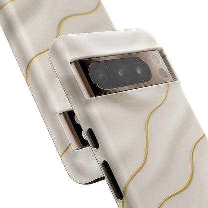Elegant Gold Wave Tough iPhone Case