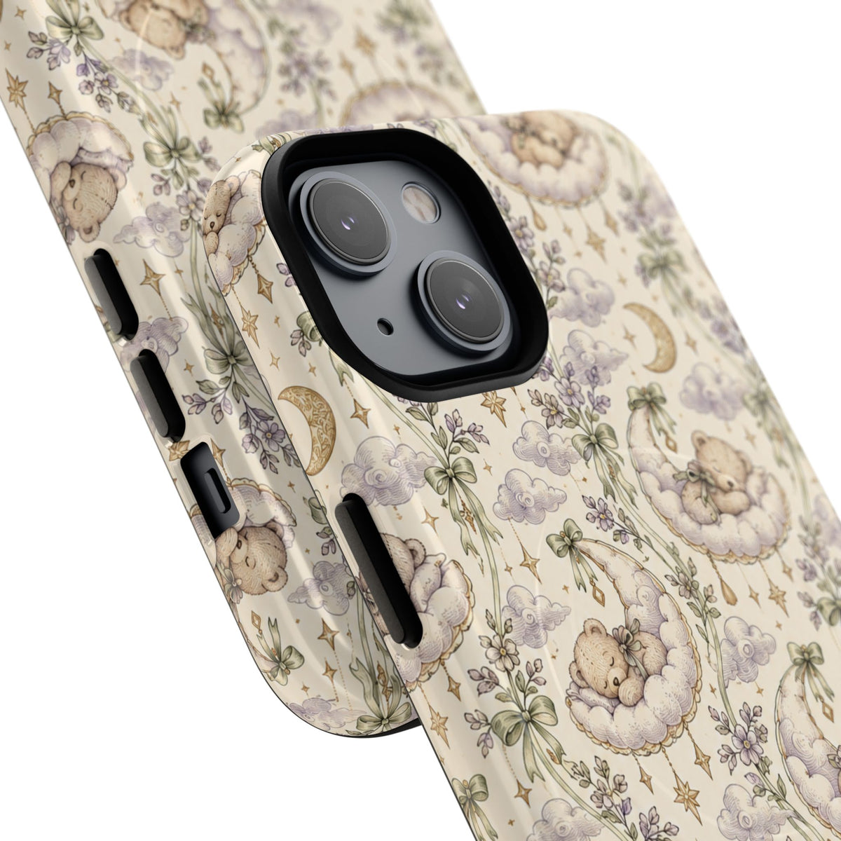 Dromerige wolkenknuffelbeer iPhone-hoesje met MagSafe