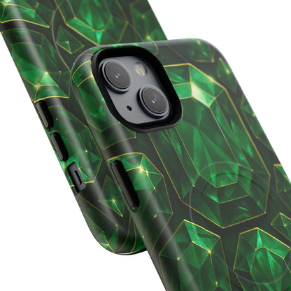 Luxury Series Emerald Gem iPhone Case with MagSafe
