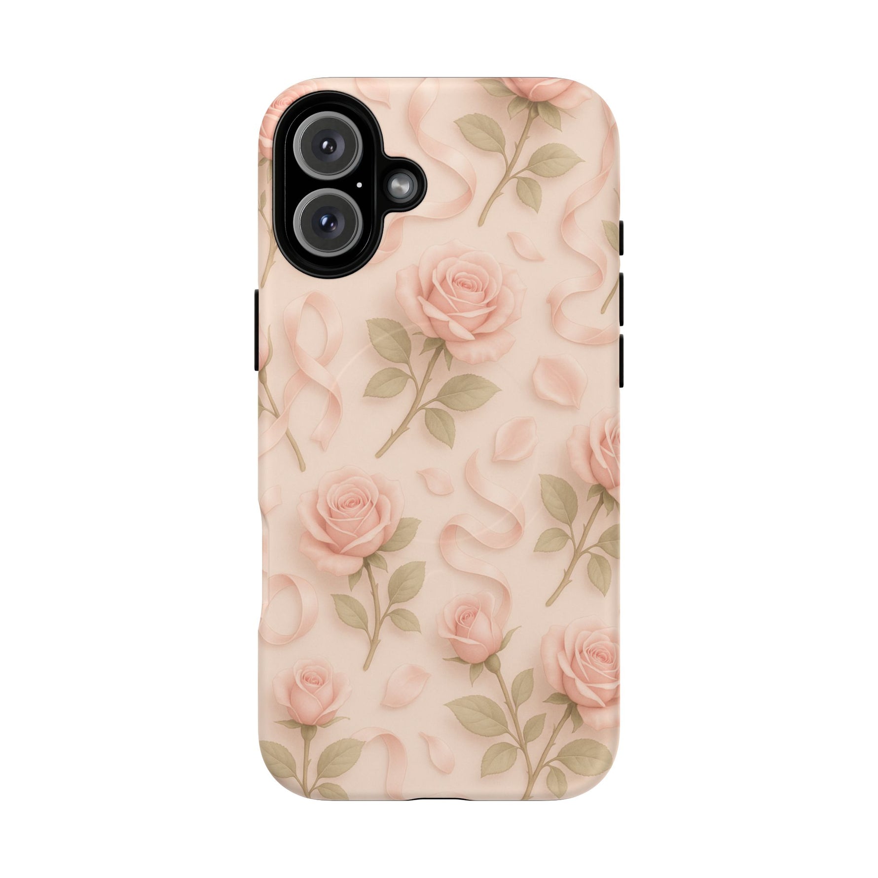 Blush Roses and Ribbons 3D iPhone Case | MagSafe - Shamo's