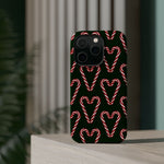 Candy Cane Heart MagSafe Impact-Resistant iPhone Case  Shamo's