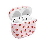 Strawberry Pattern AirPod Case | Cute Pink Protective Cover