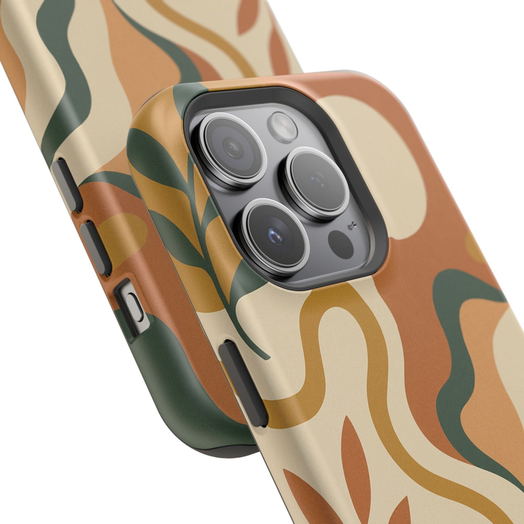 Abstract Earth-Tone Impact iPhone Case — MagSafe  Shamo's