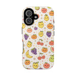Cute Kawaii Fun Fruit Pattern Magnetic Impact-Resistant iPhone Case with MagSafe Compatibility