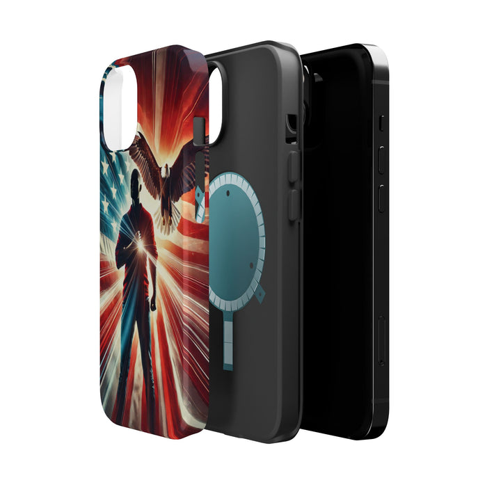 Magnetic Tough Phone Case with MagSafe Compatibility - Proud American Design Edition