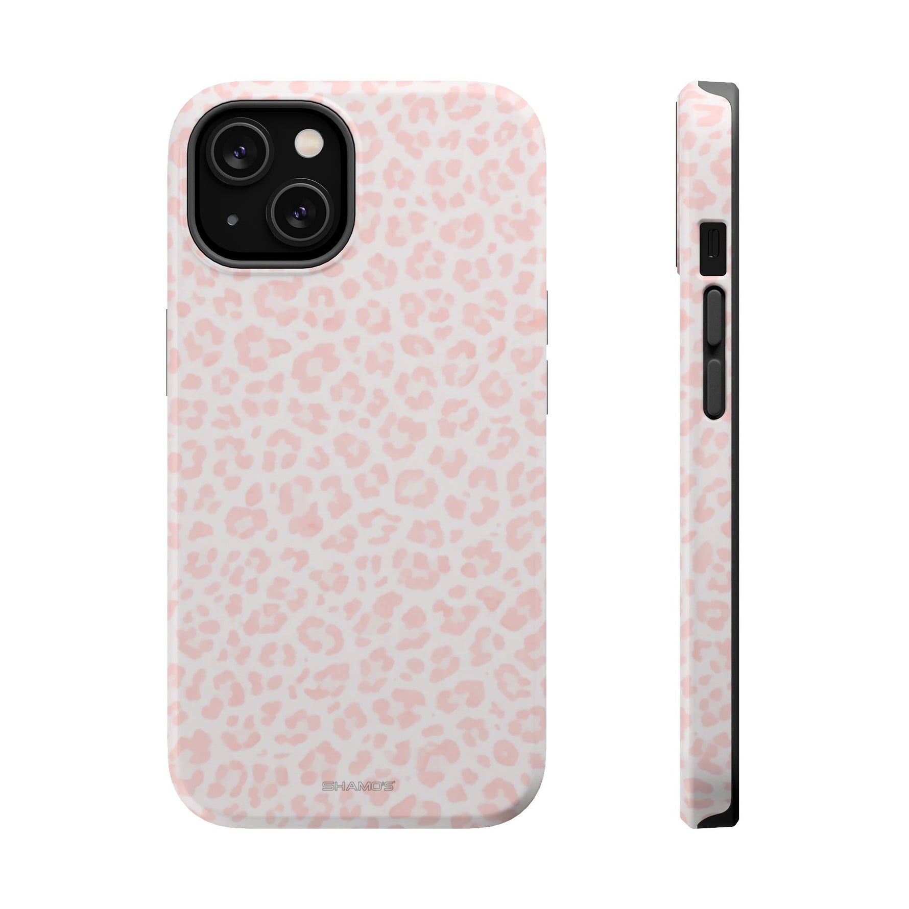 Pink Leopard Impact-Resistant iPhone Case | MagSafe