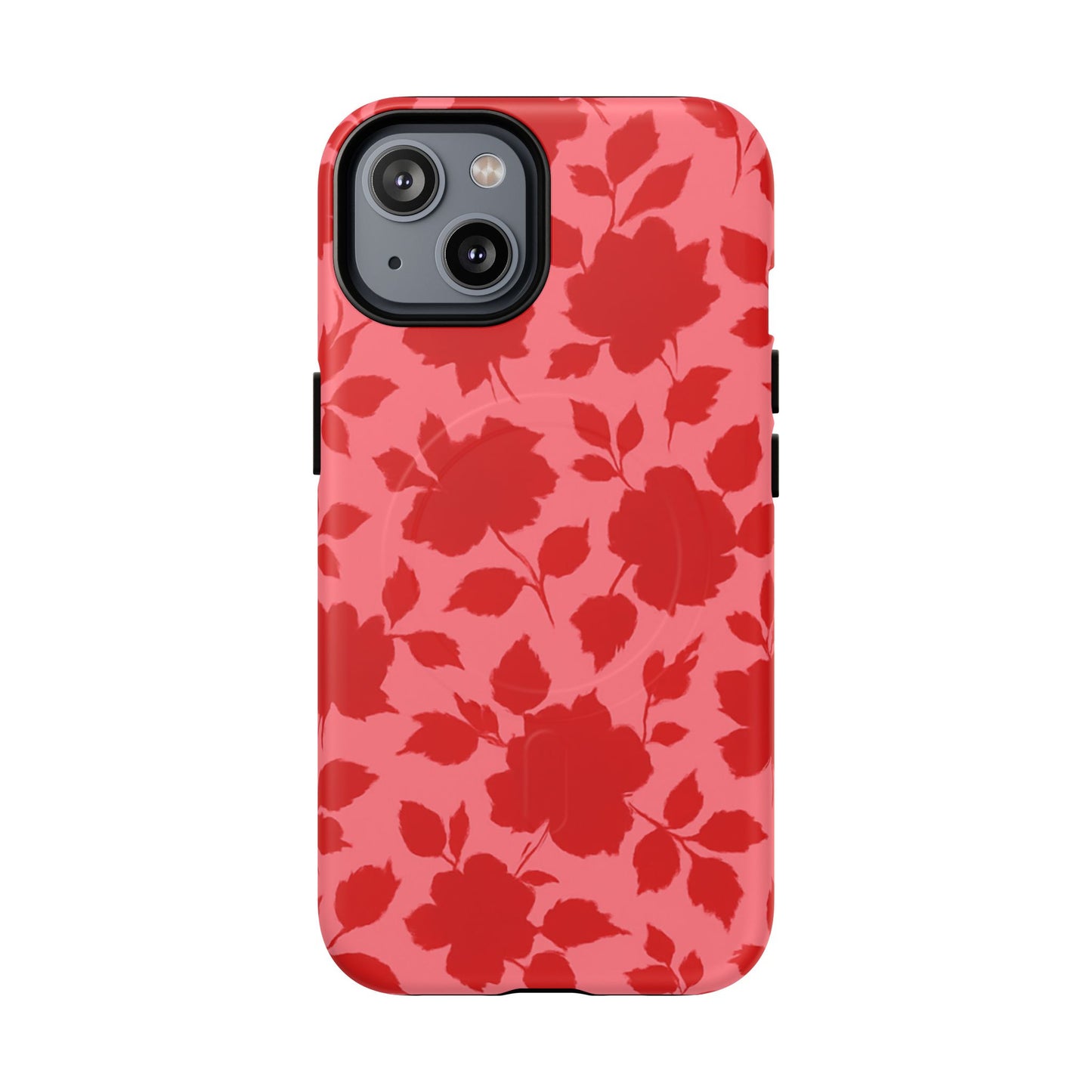 Red Floral Love iPhone Case (MagSafe compatible)