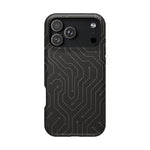 Black Circuit Board Design iPhone Case | MagSafe  Shamo's iPhone 17 Pro Max / Matte
