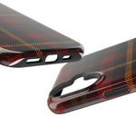 Plaid Impact-Resistant iPhone Case — Red Green Tartan Holiday Theme with MagSafe  Shamo's