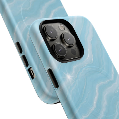 Sky Glow Marble iPhone Case with MagSafe