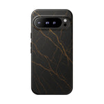 Black Marble Tough iPhone Case  Shamo's