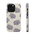 Cute Tiny Hippo Magnetic Impact-Resistant Phone Case