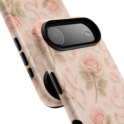 Blush Roses and Ribbons 3D iPhone Case | MagSafe