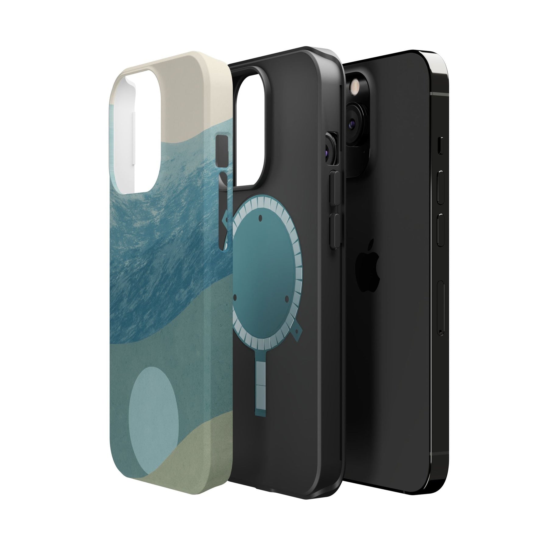 “Calm Over Chaos” Abstract Ocean Wave iPhone Case | MagSafe Compatible  Shamo's