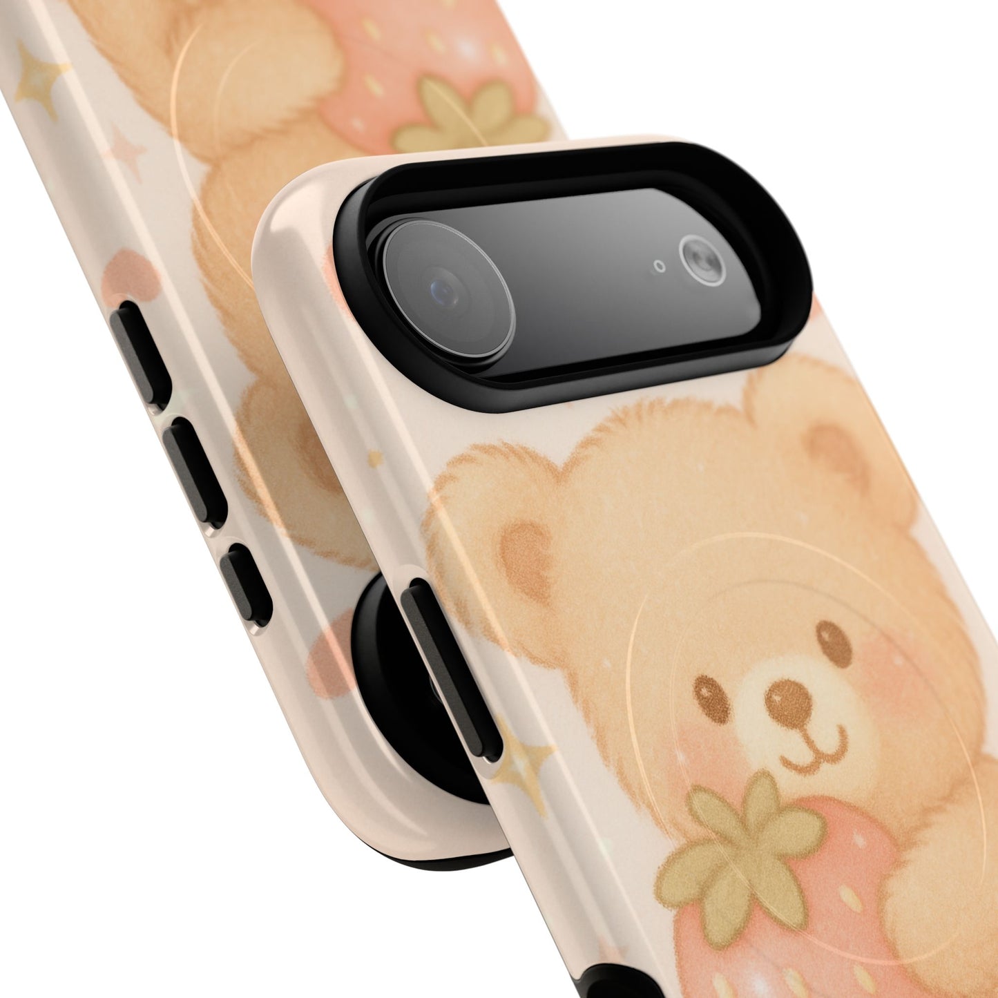 Strawberry Teddy iPhone Case with MagSafe