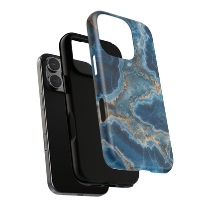 Blue Agate Marble iPhone Case —with MagSafe