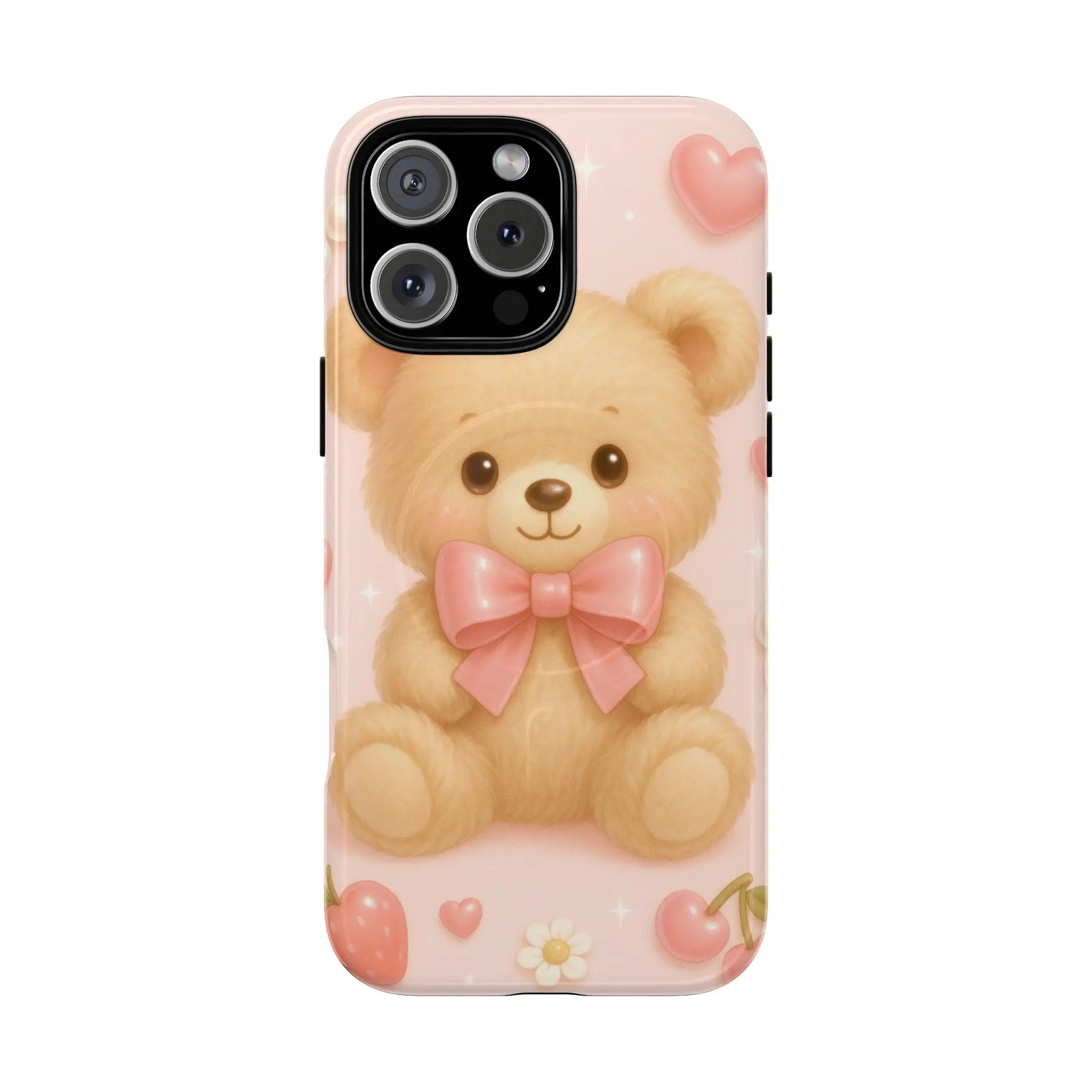 Ribbon Teddy Bear Love iPhone Case with MagSafe - Shamo's